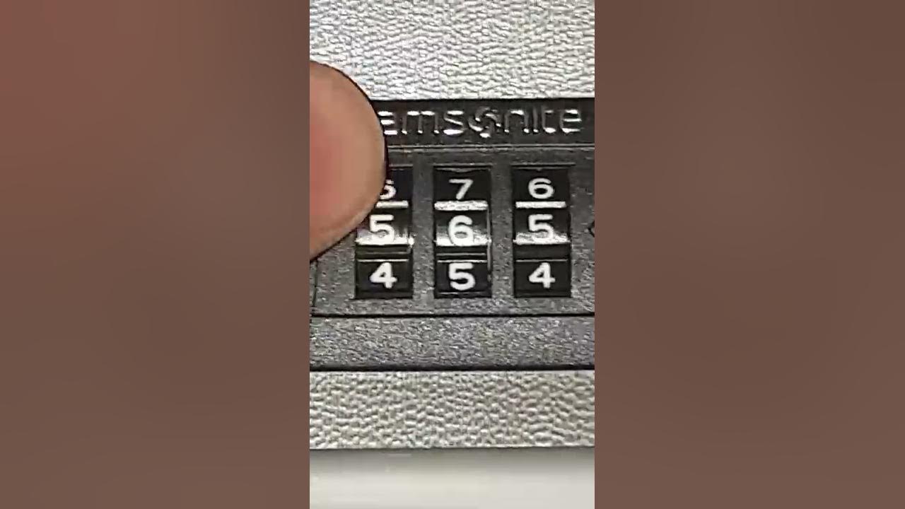 Unlock and change Samsonite Luggage Missing Password code YouTube