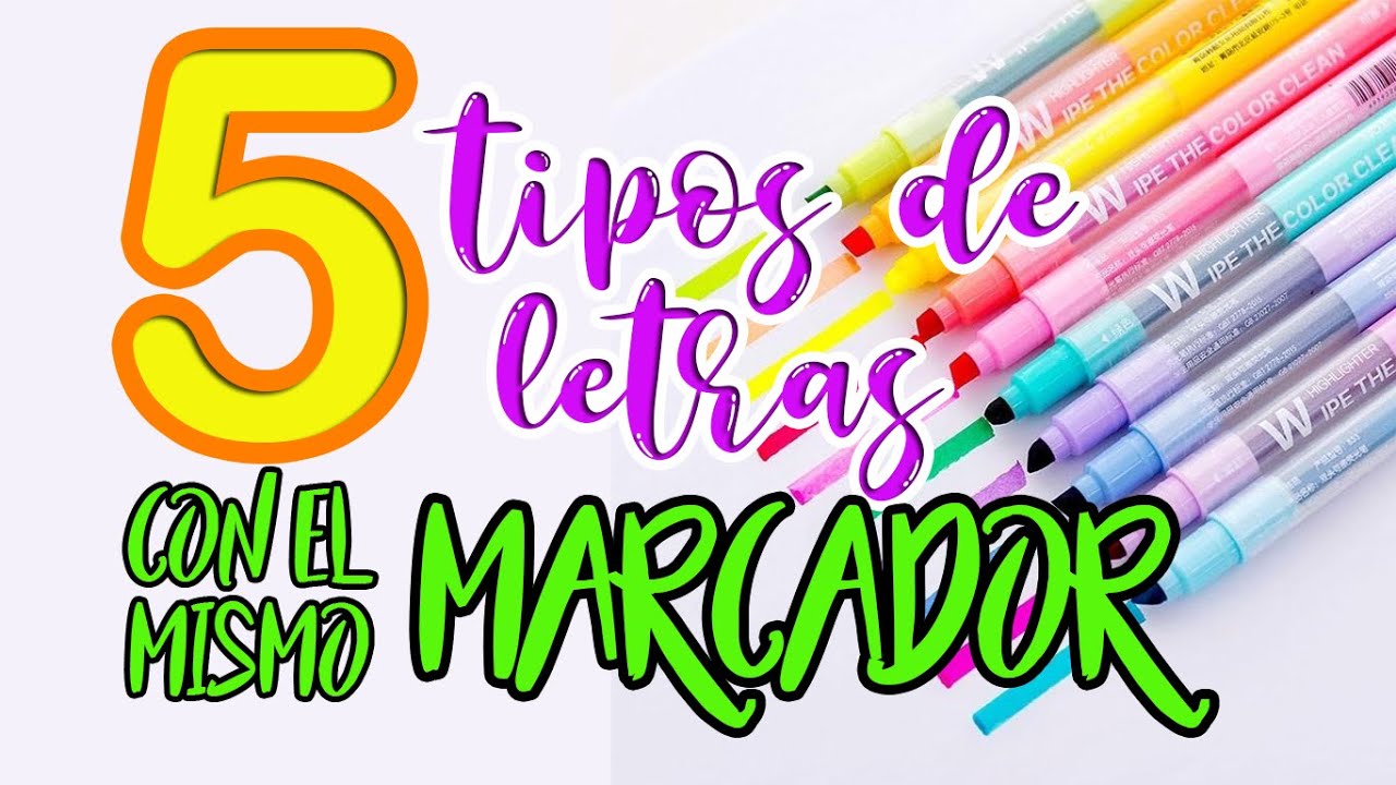 Cómo hacer letras bonitas usando un marcador fácil y rápido