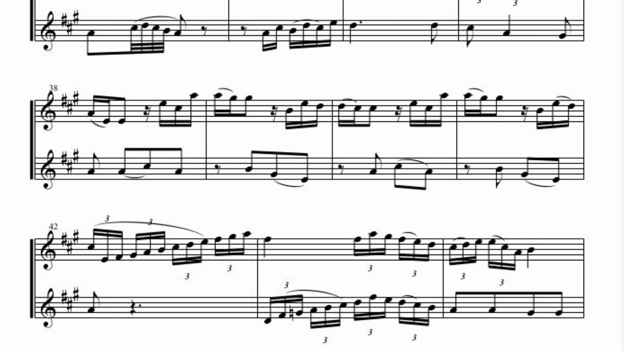 Cr 026 bpm - Play-along recorder duet - "Andante" by Stamitz - AB #7/10