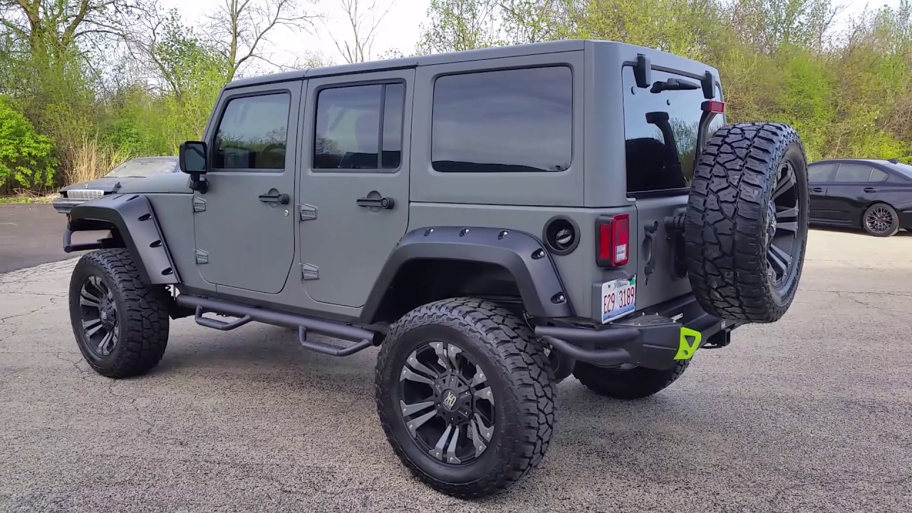 Custom lifted jeep with line x coating YouTube