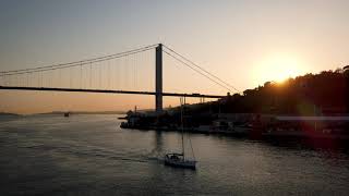 Istanbul Bosphorus Bridge - Drone View in 4K - Copyright Free