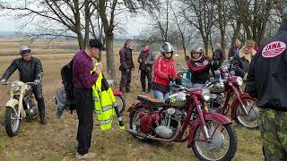 JAWA 500 OHC / Odjíždějí domů ze Srazu Moto-veteránů