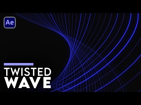 Twisted Wave Background After Effects Tutorial - Free Download