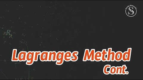 Lec-10: Lagranges Linear Equ (cont) | Partial Differential Equation | Mathematics 3