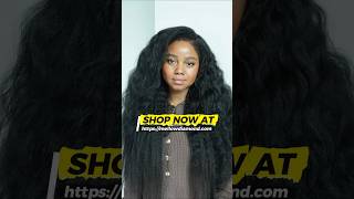 Hybrid Nye HD Wig | glueless wig| kinky straight wig |4A–4C hair | HD lace