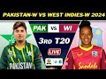 Pakistan vs west indies women 3rd t20 match live scores  pak vs wi live commentary