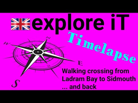 [TIMELAPSE] Walking crossing from Ladram Bay to Sidmouth.l  ....and back