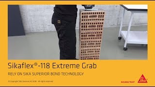 Sikaflex®-118 Extreme Grab - High Grab Adhesive – bonding heavy objects without temporary fixation