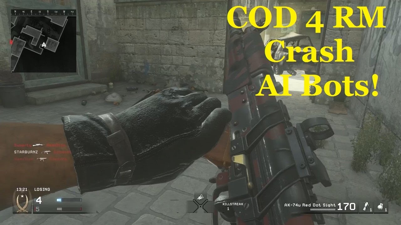 Call Of Duty Modern Warfare Remastered Bots Call of Duty Modern Warfare Remastered Mp (Crash) AI Bots PS4 GamePlay