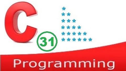 c programming video tutorial - pattern printing 1