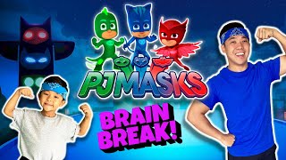 🌃 PJ MASKS Fitness Challenge | Brain Break + Funny JOKES!