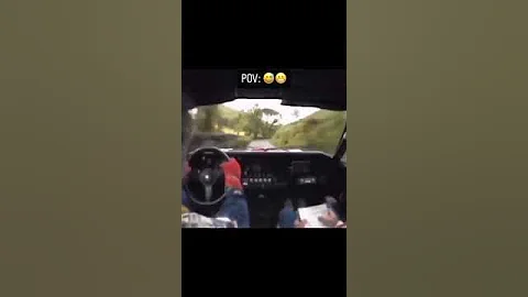 Rally Car FULL SEND!!!! LOSES Control for a half a second.. Watch till end