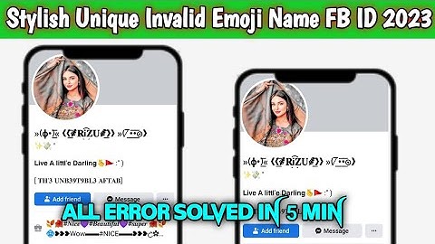 How to create unique name facebook id without Proof 2023 | create unique emoji 😈 name facebook Id