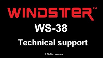 Windster Range Hood - WS-38 - How to change a light bulbs