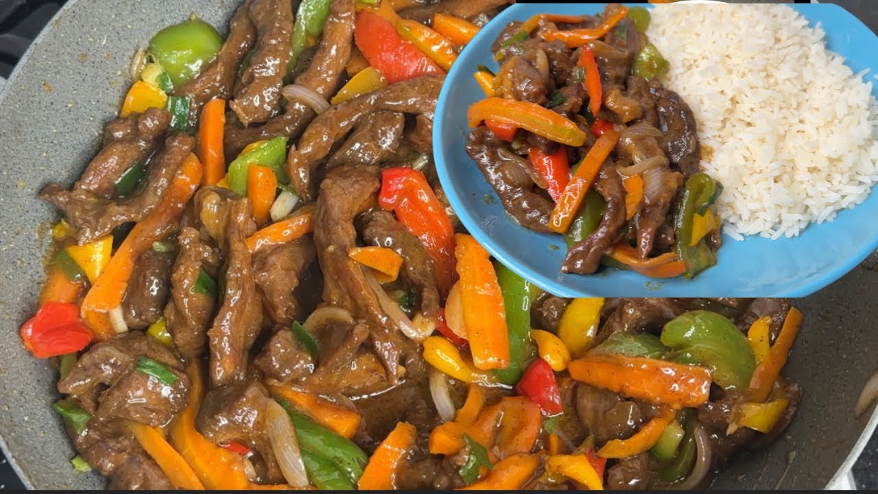 SHREDDED BEEF STIR FRY EASY BEEF STIR FRY AND RICE Dinmah Okechukwu