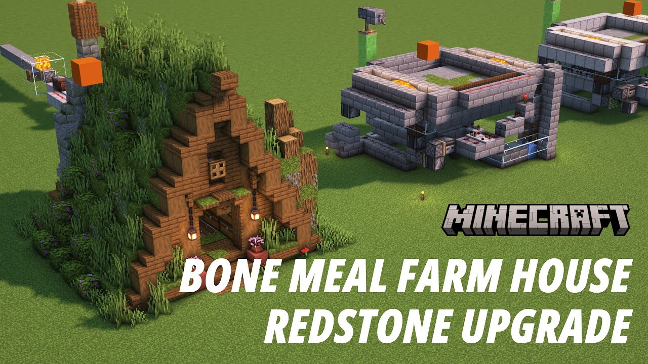 Bone Meal Farm House Redstone Upgrade [Aesthetic Farm] [Java/Bedrock ...