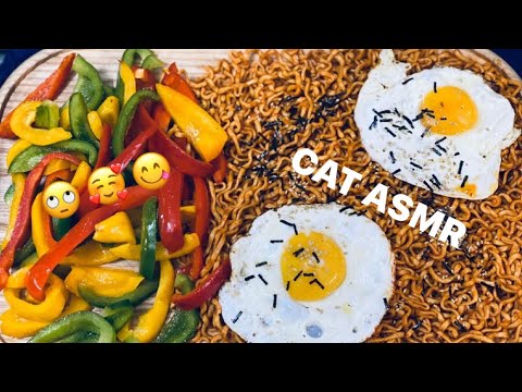 Video ASMR | SPICY NOODLE WITH BELL PEPPER | ĂN MÌ CAY XÉ... - youtube