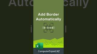 Add Border Automatically in Excel | Excel Hack #excel #shorts #ytshorts