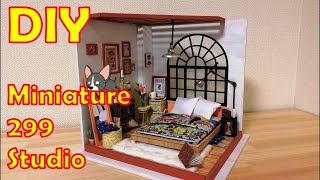 DIY/Miniature Dollhouse KIT/ALICE'S DREAMY BEDROOM/DG107/ミニチュアドールハウスキット/アリスズ ドリーミー ベッドルーム/ROBOTIME