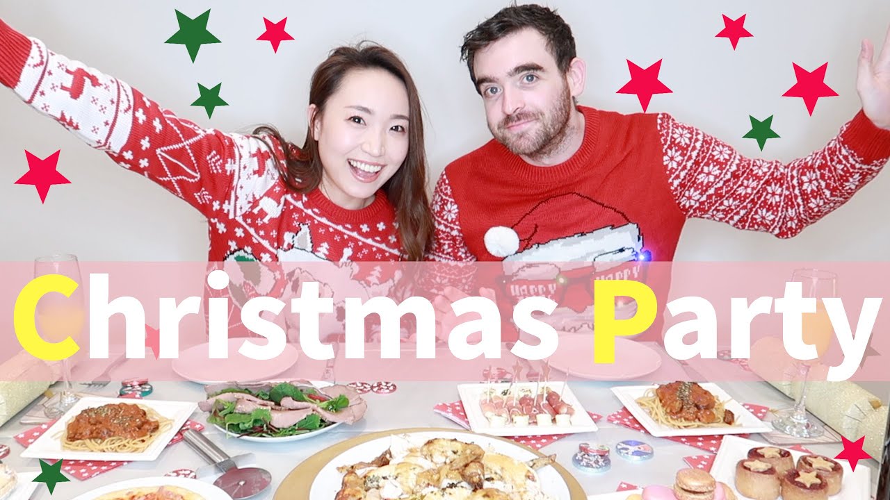 イギリスのクリスマスパーティー 海外の本気のクリスマス 彼特製丸ごと１羽のローストチキンが絶品 Youtube