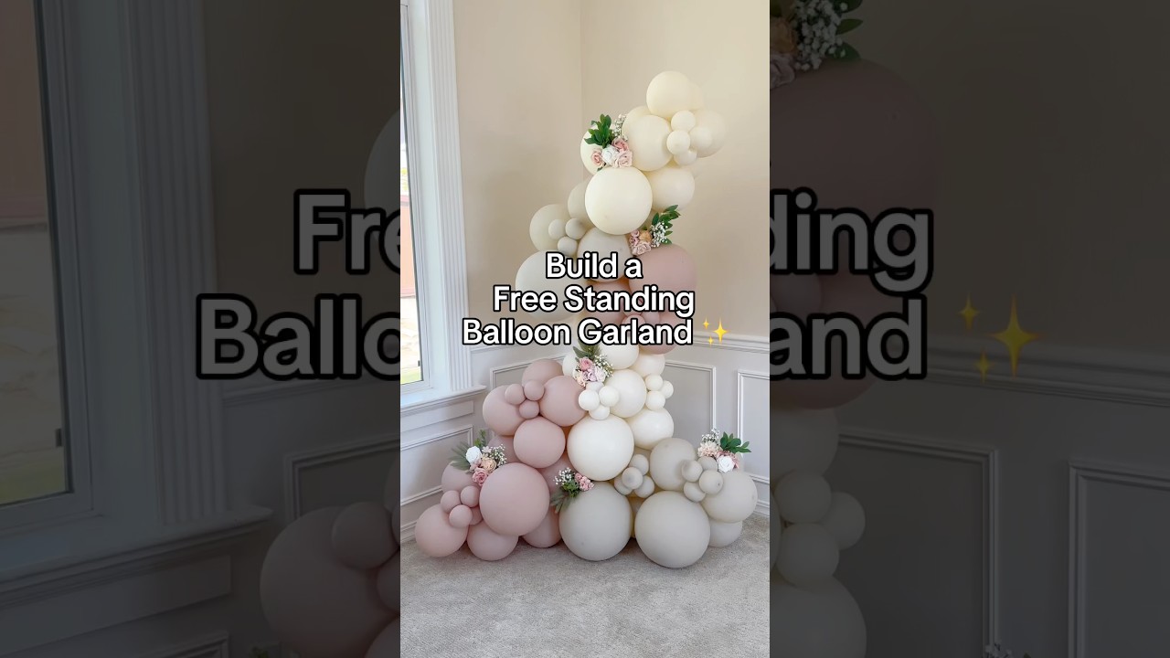 How to Build a Freestanding Balloon Garland | DIY Balloon Decor for Parties & Events