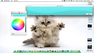 How to chang your dock color in lion