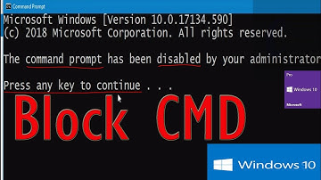 COMMAND PROMPT Enable and Disable by group prolicy.