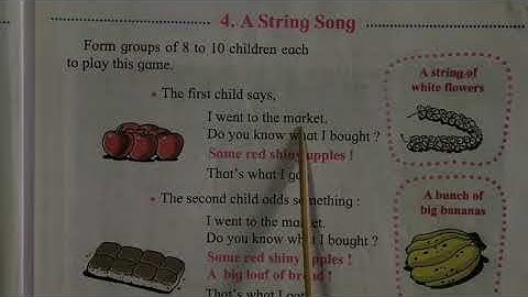 Class-3 | 4. A String Song | Recitation purpose | English