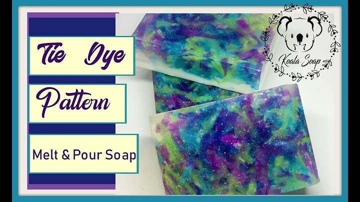 Tie Dye Soap Design in Melt and Pour Soap