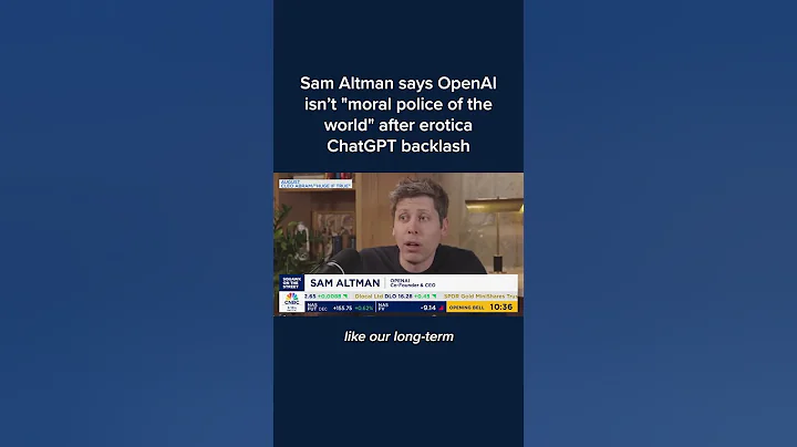 Sam Altman says OpenAI isn't 'moral police of the world' after erotica ChatGPT backlash