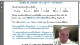 #2 BANKRUPTCY MEDIAN INCOME TEST & MEANS TEST