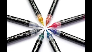 NEW - Pentel Dual Metallic Brush Pens | Worlds of Wonder by Johanna Basford 