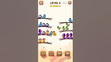 Bird Sort 2: Color Puzzle Level 6 #games #gameplay #gaming