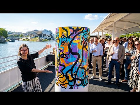 ANIMATION ÉVÉNEMENTIELLE ORIGINALE LYON : Idée collaborative My Art Box - Servigaz sur une péniche