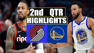 Portland Trail Blazers vs Golden State Warriors 2nd QTR GAME HIGHLIGHTS | April 11 | 2024 NBA Season