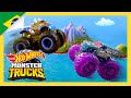 Monster Truck Desafio de Corridas Extremas! | Ilha Monster Trucks | Hot Wheels Português