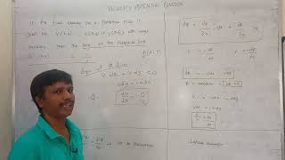 FM22 VELOCITY POTENTIAL FUNCTION AND STREAM FUNCTION