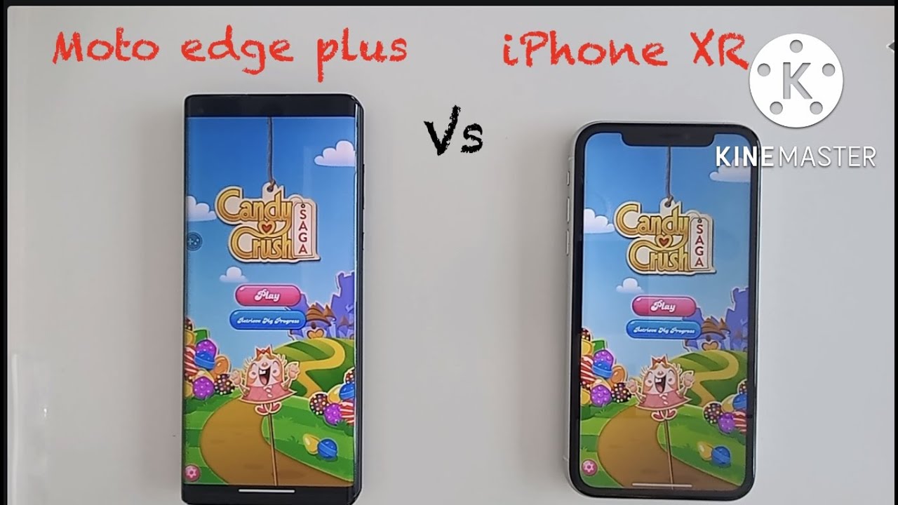 iPhone XR vs Motorola moto edge plus Speed Test YouTube