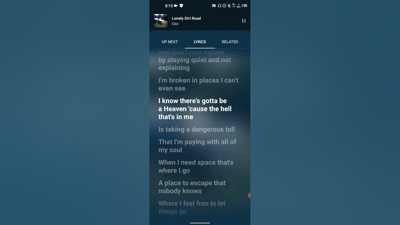 Lonely Dirt Road By Dax #lyrics #dax #shots #spotify