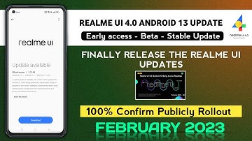 Realme New Update Realme UI 4.0 Android 13 Update | New Trial & Stable Update Release February 2023