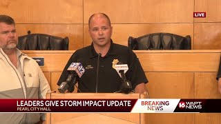 Pearl officials provide storm update