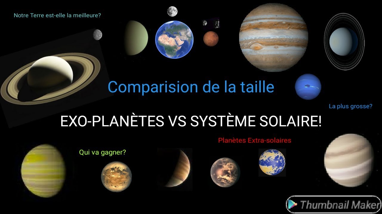 Les Exo Planètes Vs Le Système Solaire