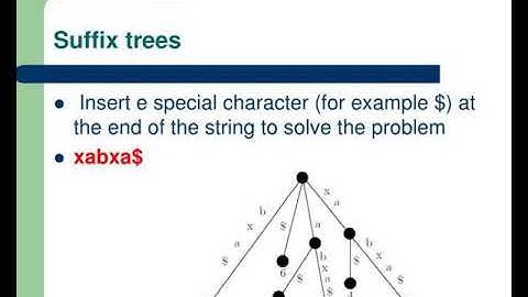 suffix trees and suffix arrays