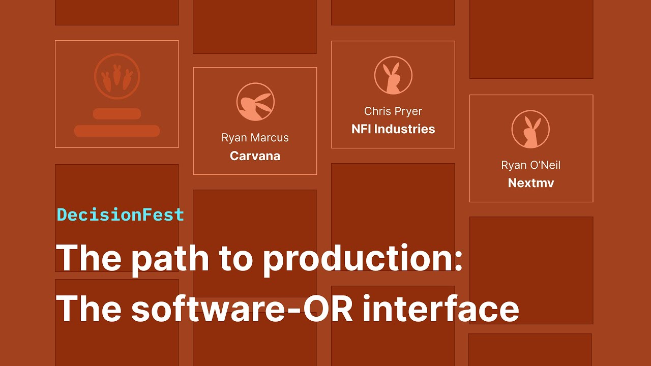 The path to production: Exploring the software interface with OR - YouTube