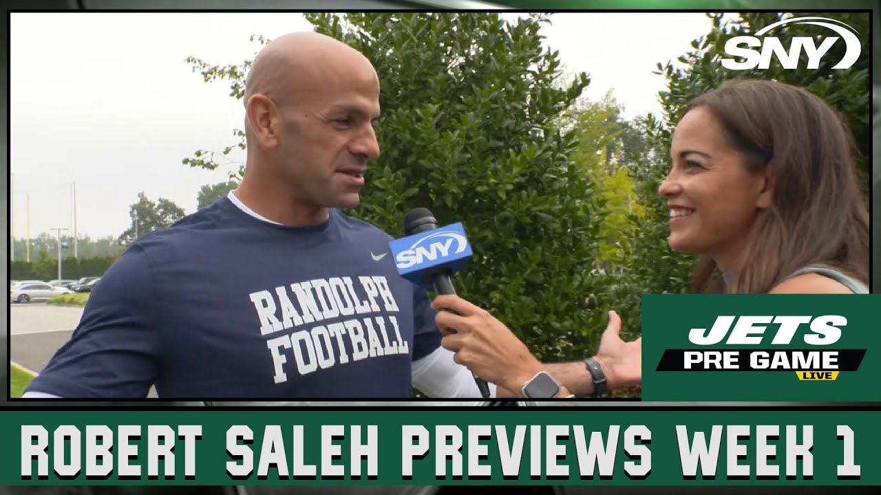 Robert Saleh on excitement of starting the season Jets Pre Game Live SNY 