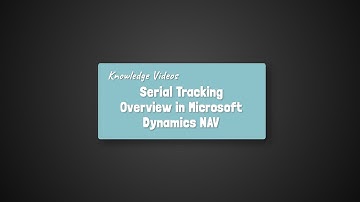 Serial Number Tracking