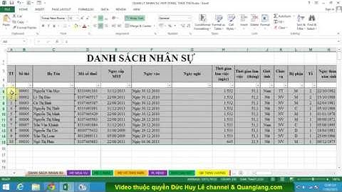 (Dạy Exel cơ bản-nâng cao) 7.Cách tô màu xen kẽ giữa các dòng trong Excel