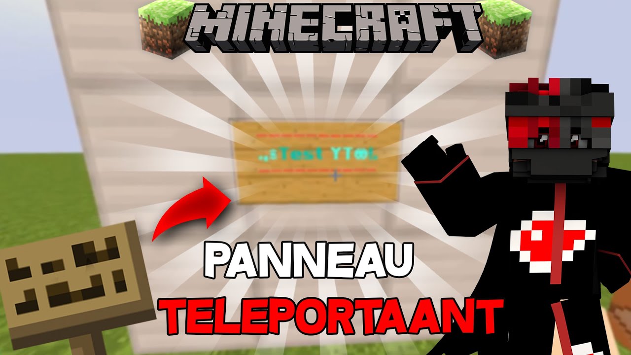 TUTO(Minecraft):Panneau Cliquable Qui Téléporte! - YouTube