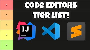 Code Editors/IDEs Tier List in 60 Seconds