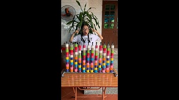 Puzzle sort ball colors game solve with a nice play in hard mode